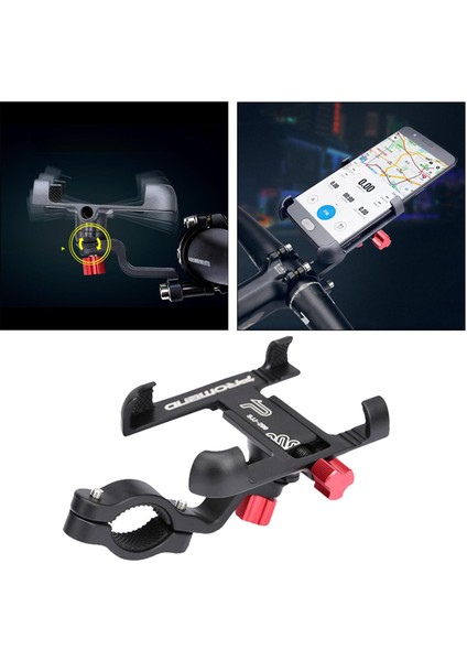 Mtb Bisiklet Alüminyum Gidon Telefon Tutucu Montaj 360 ° Ayarlanabilir Boyut Siyah 01 (Yurt Dışından) fırsatları