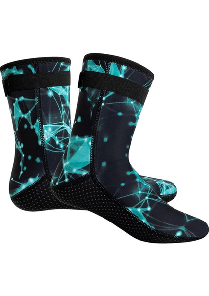 3mm Neopren Dalış Wetsuit Boots Watersports Yürüyüş Su Geçirmez Çorap Xl Yeşil (Yurt Dışından) fırsatları