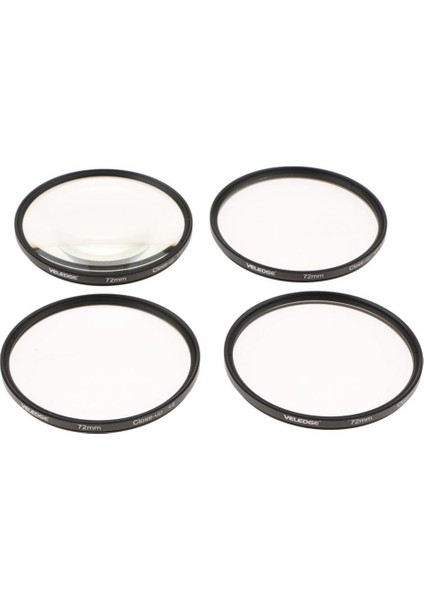 72MM Filtesr +2 +4 +10 Dijital Kameralar Için Kese ile Yakın Çekim Seti (Yurt Dışından)