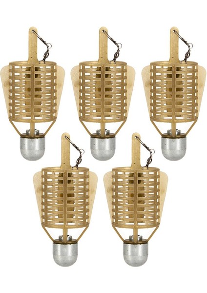 5pcs Taşınabilir Balıkçılık Kafesi Besleyici Sepetleri Balık Aksesuarları 50G Açıklandığı (Yurt Dışından) modelleri