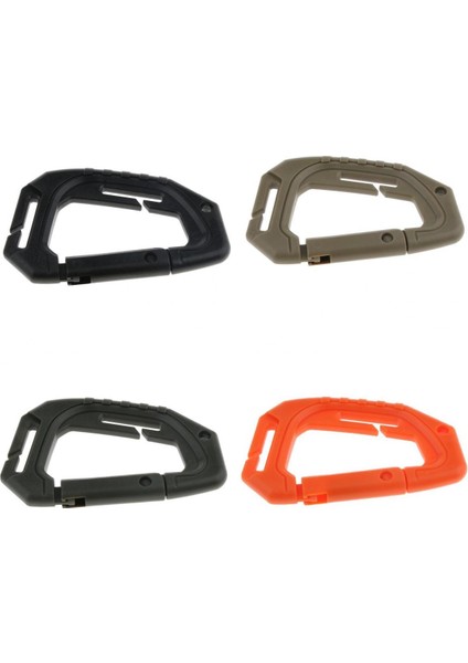 4pcs Ağır Hizmet Tipi Karabiner Yaylı Yüklü Karabina (Yurt Dışından)