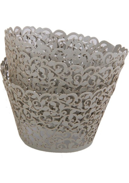 50PCS Cirrus Sarpma Cupcake Sargığün Partisi Gri (Yurt Dışından) modelleri