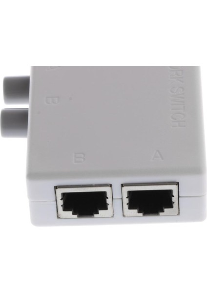 2pcs Çift 2 Bağlantı Noktası Ağ Kılavuzu Abşımı Kutusu Adaptörği (Yurt Dışından) fırsatları