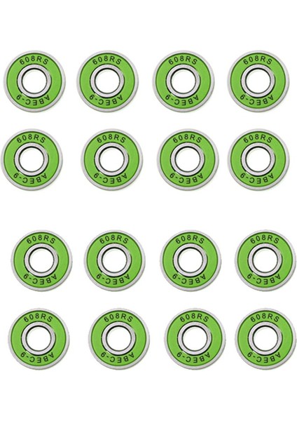 16X 608RS Abec-9 Longboard Roller Yeşil Içinıı (Yurt Dışından)