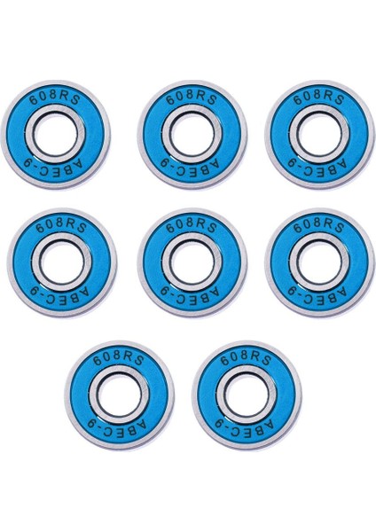 16X 608RS Abec-9 Longboard Roller Mavisi Için Yuvarlanan Rulmanlar (Yurt Dışından)