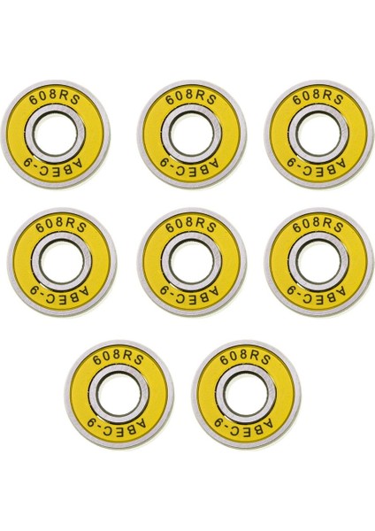 16X 608RS Abec-9ğı Longboard Roller Sarı Için (Yurt Dışından)