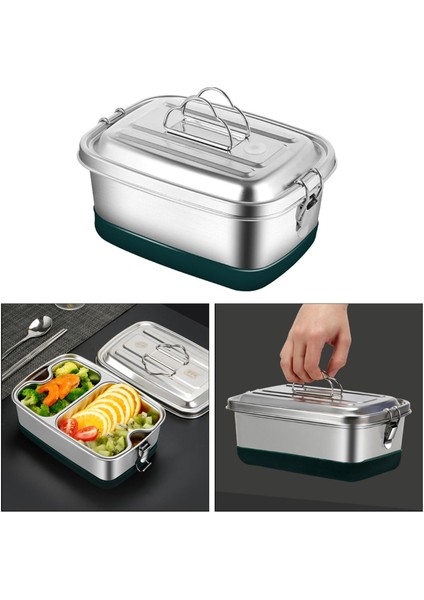 Kamp Için Paslanmaz Bento Çocukları 1200ML 2 Tier 2 (Yurt Dışından)