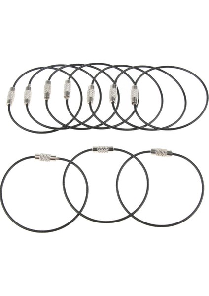 20PCS 2 Renk Hafif Kablo Telli Döngü Bagaj Etiketi Ana Zincir Vida (Yurt Dışından) fırsatları