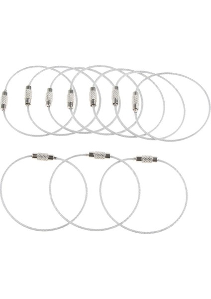 20PCS 2 Renk Hafif Kablo Telli Döngü Bagaj Etiketi Ana Zincir Vida (Yurt Dışından) indirimleri