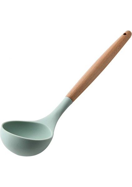 Yapışmaz Spatula Kaşık Yumurta Çırpma Mutfak Kaplaması Açık Yeşil Çorba Kaşığı (Yurt Dışından)