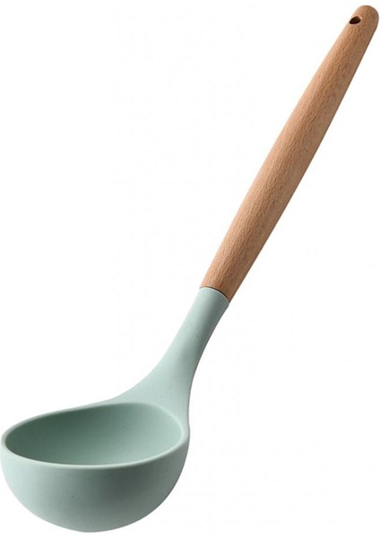 Yapışmaz Spatula Kaşık Yumurta Çırpma Mutfak Kaplaması Açık Yeşil Çorba Kaşığı (Yurt Dışından)