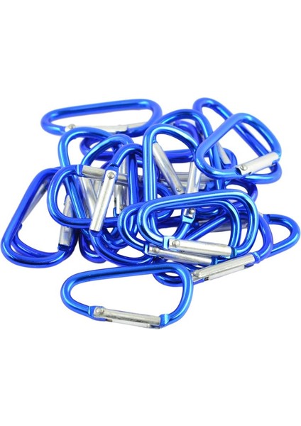 20X Carabiner Clip Snap Yayı Keying D-Ring Hook 4.6x2.5cm Mavi (Yurt Dışından) fiyatları
