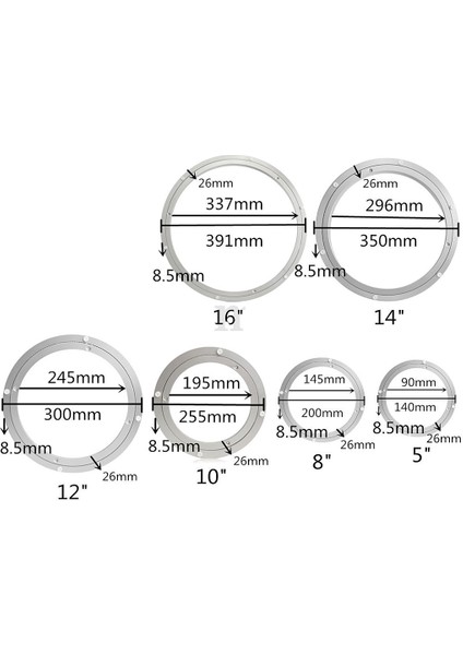 Alüminyum Alaşım Yuvarlak Dönen Pikap Yatak Yemek Inç (Yurt Dışından) fırsatları