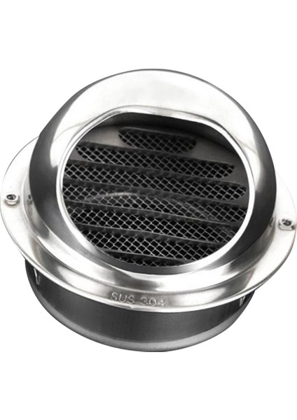 Paslanmaz Çelik Havalandırma Izgarası, Metal, Yuvarlak Duvar, Havalandırma Kapağı 7.5cm (Yurt Dışından)