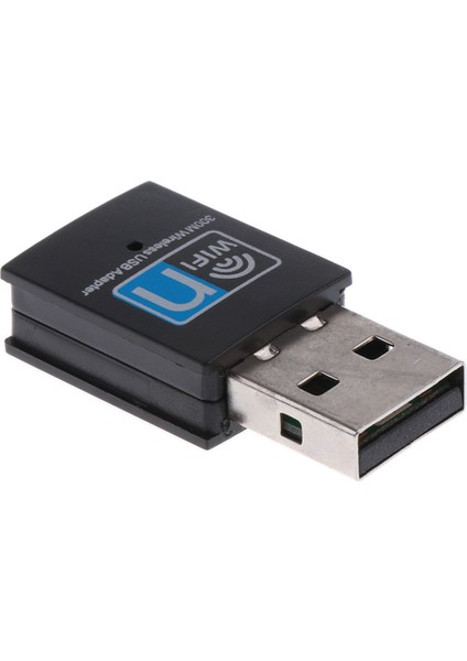 300MBPS Wifi Kablosuz USB Adaptör / Donlar (Siyah) (Yurt Dışından)