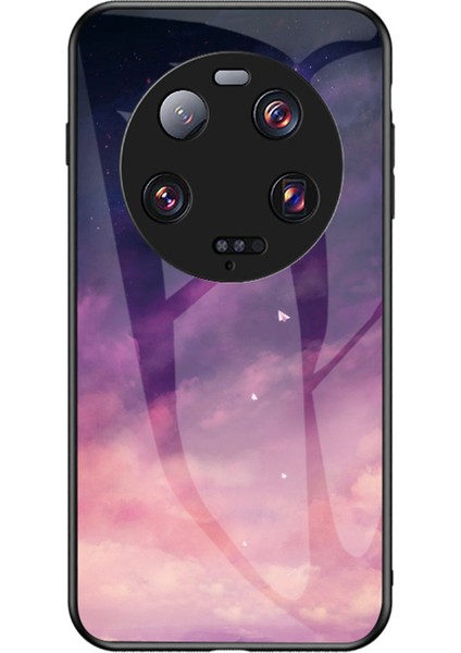 Xiaomi 13 Ultra Yıldızlı Sky Case Anti-Cratch Pc+Tpu+Temsilli Cam Telefon Kapağı (Yurt Dışından)
