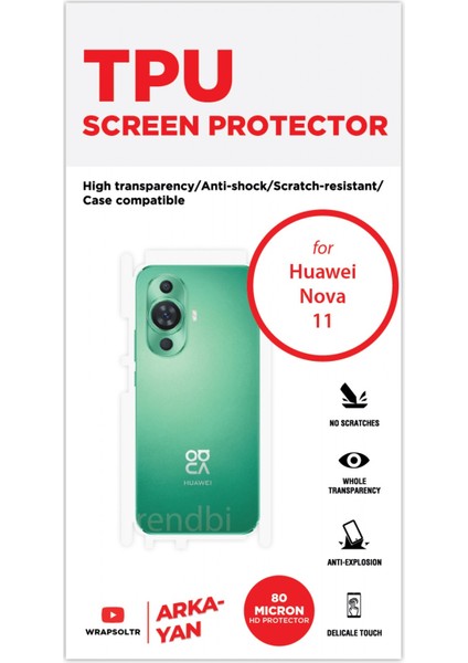 Huawei Nova 11 Arka ve Yan Kaplama Tam Kaplayan Hd Film fiyatları