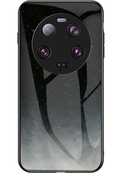 Xiaomi 13 Ultra Yıldızlı Sky Case Anti-Cratch Pc+Tpu+Temsilli Cam Telefon Kapağı (Yurt Dışından)