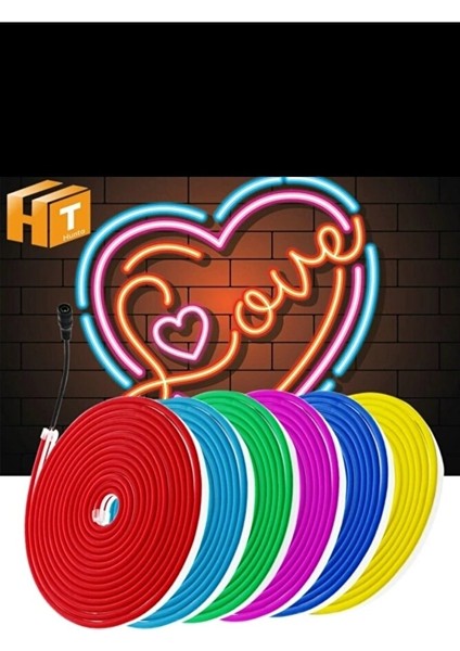 5mt Neon Hortum Esnek LED Işık Dış Mekan Günışığı modelleri