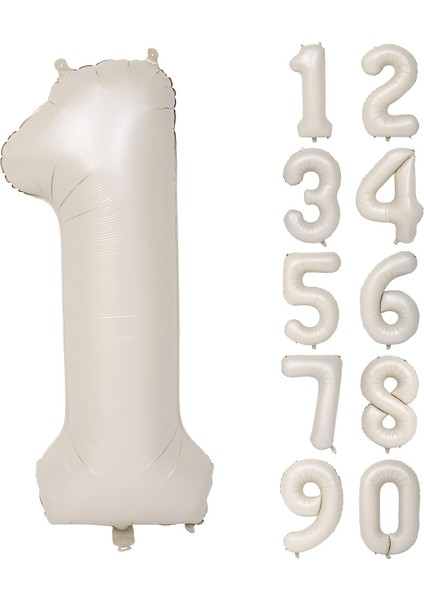 Yaş 74 cm Krem Yaş Folyo Balonu