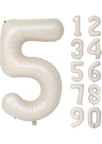 Yaş 74 cm Krem Yaş Folyo Balonu
