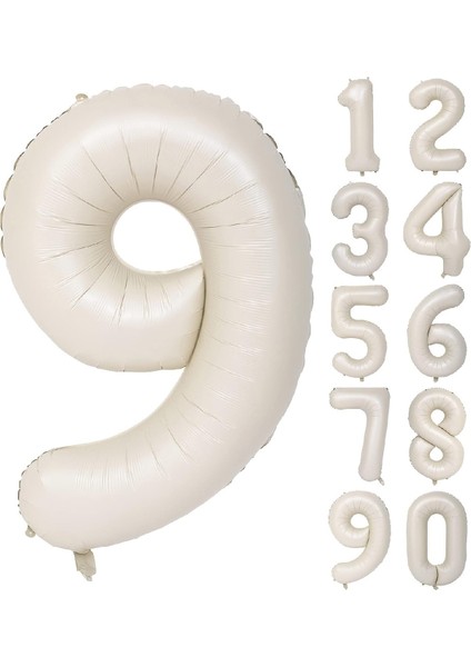 Yaş 74 cm Krem Yaş Folyo Balonu