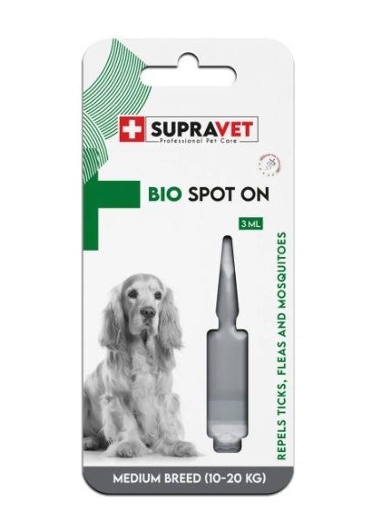 Orta Irk Köpek Deri ve Tüy Bakım Dış Parazit Bitkisel Damla Medium Breed 3 ml