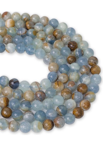 8 mm Mavi Kalsit Taşı Dizi