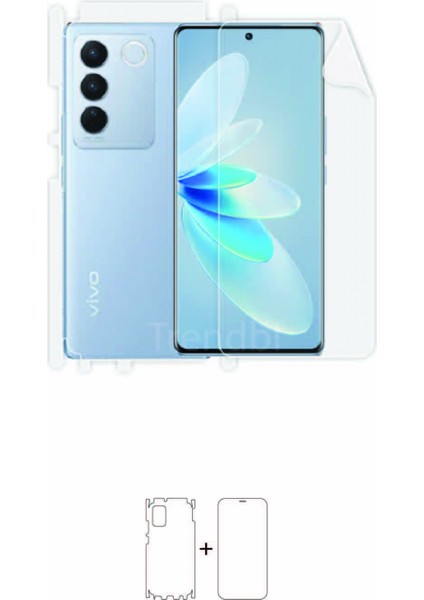 Vivo V27 5g Full Body 360 Derece Kaplama Ön Arka ve Yanlar Kaplayan Poliüretan Film