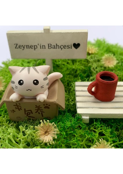 Kişiye Özel Kedili Hediye Teraryum 2 - Güneşli Bahçeler Serisi fiyatları