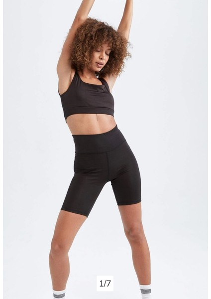 Kadın Siyah Yüksek Bel Toparlayıcıbiker Tayt fiyatları