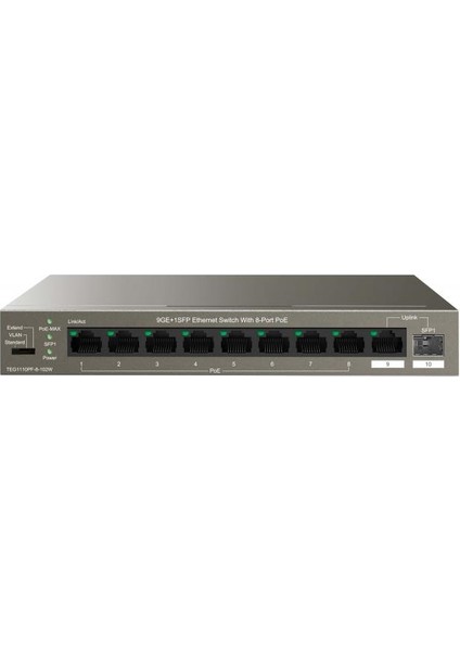 TEG1110PF-8-102W-B TEG1110PF-8-102W 10 Port 8 Port Poe Gigabit Switch