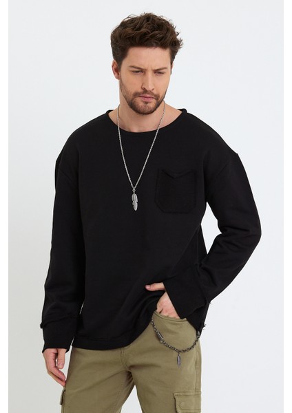 3 Iplik Oversize Püskül Manşet Bohem Sweat
