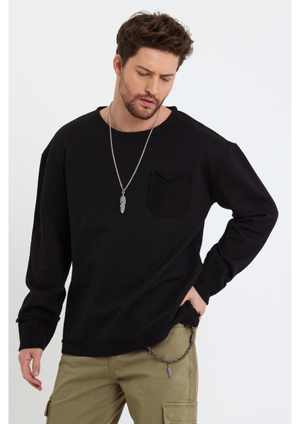 3 Iplik Oversize Püskül Manşet Bohem Sweat