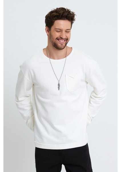 3 Iplik Oversize Püskül Manşet Bohem Sweat