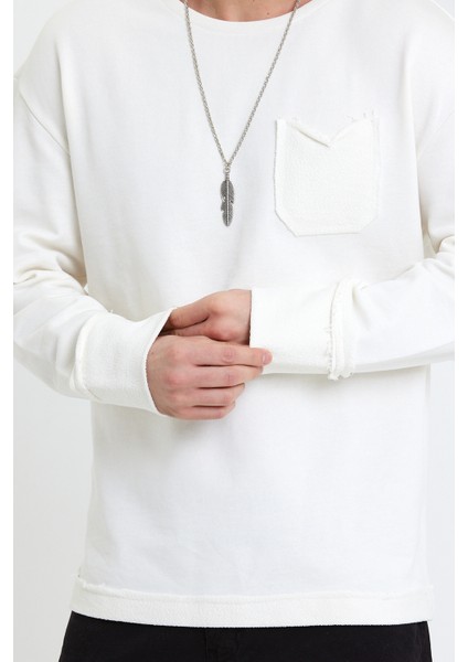 3 Iplik Oversize Püskül Manşet Bohem Sweat