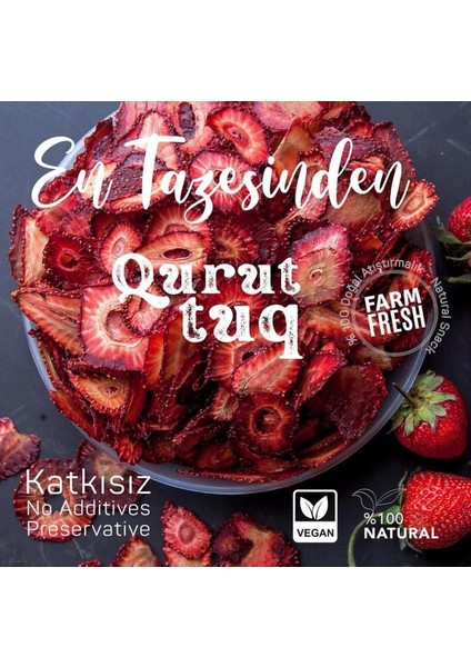 Kurutulmuş Çilek Dilimleri 100GR