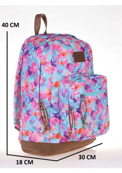 1699-ANATOMIK Sırt Destekli Ortaokul Lise ve Günlük Sırt Çantası - NKT01699-TURKUAZ-TEK Ebat