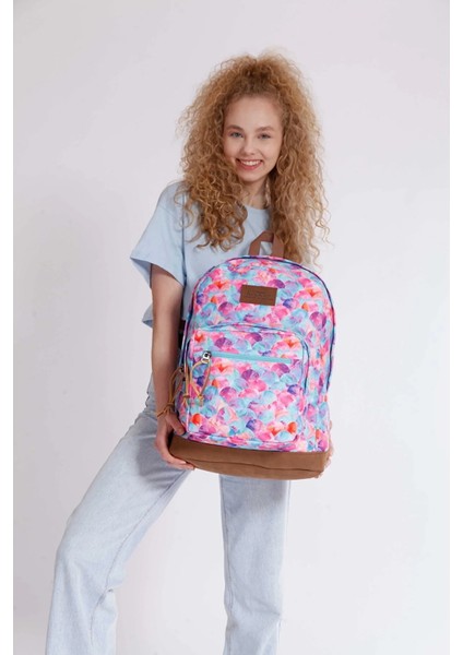 1699-ANATOMIK Sırt Destekli Ortaokul Lise ve Günlük Sırt Çantası - NKT01699-TURKUAZ-TEK Ebat fiyatları