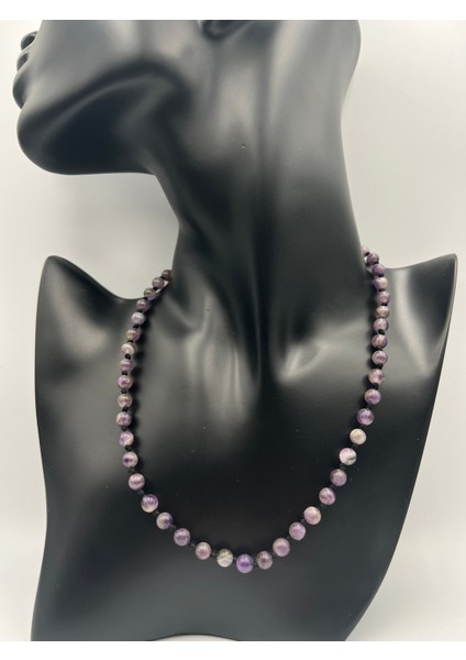 Doğal Taş Ametist Taşı Kolye Aaa Kalite 6mm