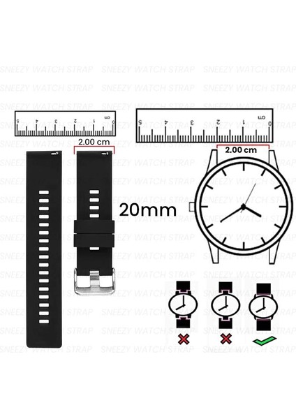 Samsung Galaxy Watch 5 40-44MM Uyumlu 20MM Coastal Manyetik Tokalı Silikon Kordon modelleri