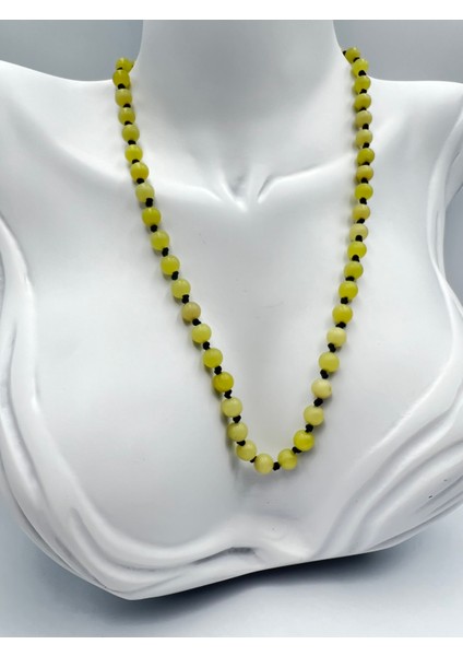 Doğal Taş Peridot Taşı Kolye Aaa Kalite 6mm