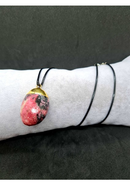 Turmalin Taşı Doğal Taş Kolye