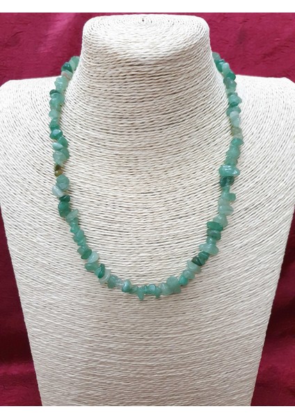 Sertifikalı Yeşim Taşı Doğal Taş Kolye