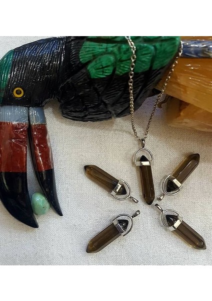 Kaplan Gözü Doğal Taş Pandül Kolye