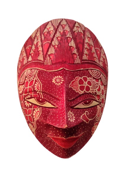 Geleneksel Endonezya Cava Batik Sanatı El Oyma Duvar Maskesi fırsatları