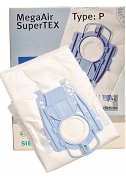 Bosch Siemens Type P Ergomaxx Toz Torbası - 4 Adet (Kutulu)