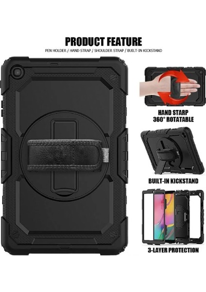 Cover Center  Leovo Tab M10 Plus TB-X606F Kılıf Defender Tablet Tank Zırh Kılıf