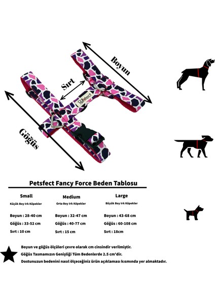 Fancy Force H-Tipi Köpek Tasma Seti