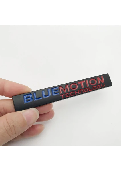 İdeal Aksesuar Bluemotion Bagaj Yazısı Siyah 1. Kalite Tasarım Arma Bluemotion Technology Logo Metal Car Akseusar